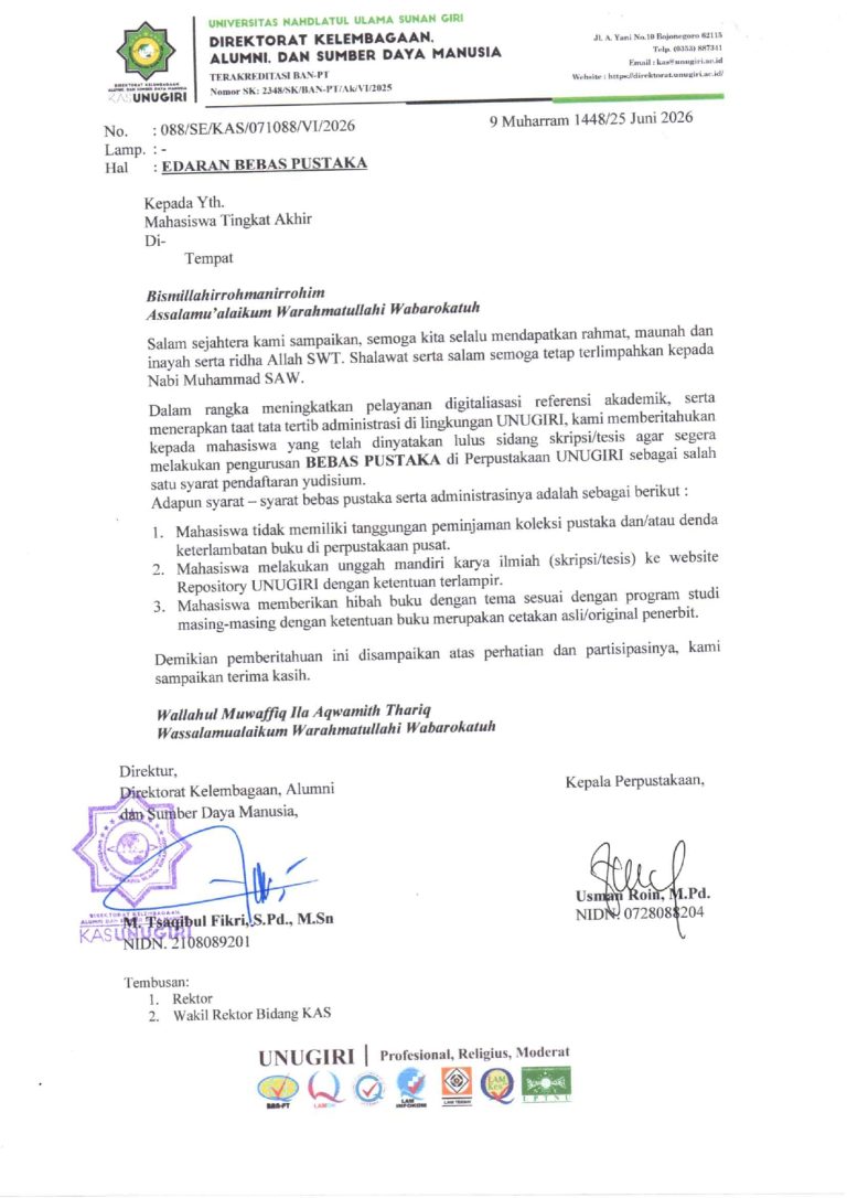 Edaran Bebas Pustaka