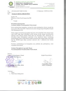 Hibah Buku Bagi Prodi PBI dan Farmasi