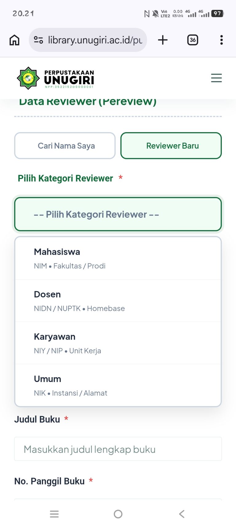 Perluasan Akses Reviewer Pusgiri Baca